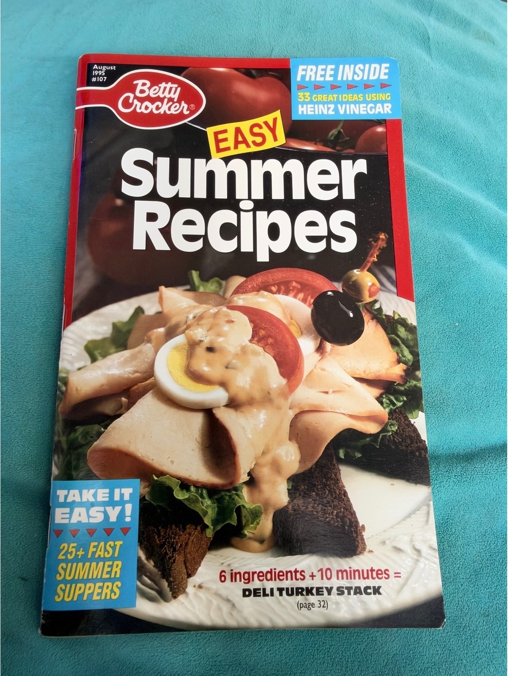 Betty Crocker Easy Summer Recipes Cookbook Vintage 1987